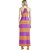 Vestido Forum Listrado V23 Laranja Feminino - Imagem 2