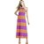 Vestido Forum Listrado V23 Laranja Feminino - Imagem 1