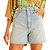 Bermuda Jeans Forum Clochard Azul Claro Feminino - Imagem 1
