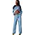 Calça Jeans Easy Lança Perfume Full Lenght Super High Azul Feminino - Imagem 5