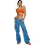 Calça Jeans Myft Wide Leg S High V23 Azul Feminino - Imagem 3