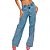 Calça Jeans Myft Wide Leg High Shine V23 Azul Feminino - Imagem 1