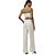 Calça Sarja Lança Perfume Wide Leg S High Off White Feminino - Imagem 2