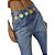 Calça Jeans Lança Perfume Luna Mom Com Cinto Azul Feminino - Imagem 3