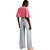 Calça Jeans Easy Lança Perfume Wide Leg High AV23 Azul Claro Feminino - Imagem 2
