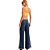 Calça Jeans Easy Lança Perfume Wide Leg High AV23 Azul Escuro Feminino - Imagem 2