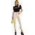 Calça Sarja Lança Perfume Vesta Ankle Super High AV23 Branco Feminino - Imagem 3