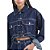 Jaqueta Jeans Myft Trucker Cropped Azul Feminino - Imagem 4