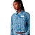 Jaqueta Jeans Easy Lança Perfume Trucker Logomania Azul Feminino - Imagem 3