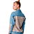 Jaqueta Jeans Lança Perfume Oversized Com Tweed Azul Feminino - Imagem 4