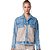 Jaqueta Jeans Lança Perfume Oversized Com Tweed Azul Feminino - Imagem 1