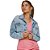 Jaqueta Jeans Myft Trucker Cropped V23 Azul Feminino - Imagem 3