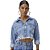 Jaqueta Jeans Lança Perfume Trucker Cropped Azul Feminino - Imagem 1