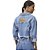 Jaqueta Jeans Lança Perfume Trucker Cropped Azul Feminino - Imagem 2