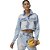 Jaqueta Jeans Lança Perfume Comfort V23 Azul Feminino - Imagem 3
