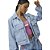 Jaqueta Jeans Easy Lança Perfume Cargo V23 Azul Feminino - Imagem 3