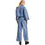 Jaqueta Jeans Easy Lança Perfume Curta Logomania AV23 Azul Feminino - Imagem 4