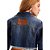 Jaqueta Jeans Cropped Lança Perfume Trucker AV23 Azul Feminino - Imagem 2