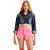Jaqueta Jeans Cropped Lança Perfume Trucker AV23 Azul Feminino - Imagem 3