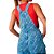 Jardineira Jeans Easy Lança Perfume Logomania Azul Feminino - Imagem 4