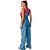 Jardineira Jeans Easy Lança Perfume Logomania Azul Feminino - Imagem 2