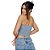 Top Jeans Myft Corset Shine V23 Azul Feminino - Imagem 2