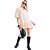 Vestido Sarja Myft Curto Bege Feminino - Imagem 4