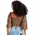 Blusa Cropped Myft Marrom Feminino - Imagem 2