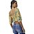 Blusa Cropped Lança Perfume Floral V23 Laranja Feminino - Imagem 2