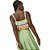 Blusa Cropped Lança Perfume Com Babados V23 Verde Feminino - Imagem 2