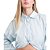 Camisa Alongada Myft Listrada Azul Feminino - Imagem 4