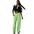 Calça Lança Perfume Wide Leg Fluid Verde Feminino - Imagem 3
