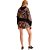Jaqueta Bomber Easy Lança Perfume Cropped Estampado AV23 Preto Feminino - Imagem 2