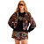 Jaqueta Bomber Easy Lança Perfume Cropped Estampado AV23 Preto Feminino - Imagem 1