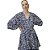 Kaftan Estampado Lança Perfume Oversized V23 Marinho Feminino - Imagem 1