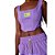 Top Corset Easy Lança Perfume Sem Manga Roxo Feminino - Imagem 3