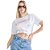 Blusa Myft Signos Geminiana Branco Feminino - Imagem 1