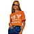 Camiseta Cropped Myft Com Correntaria V23 Laranja Feminino - Imagem 3