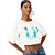 Blusa Cropped Lança Perfume Bordado V23 Off White Feminino - Imagem 1