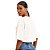 Blusa Cropped Lança Perfume Bordado V23 Off White Feminino - Imagem 2
