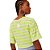 Camiseta Cropped Easy Lança Perfume Listrada V23 Verde Feminino - Imagem 2