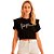 Camiseta Lança Perfume Muscle Estampado AV23 Preto Feminino - Imagem 1