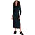 Vestido Myft Super Midi Preto Feminino - Imagem 1