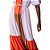Vestido Lança Perfume Longo Laranja Feminino - Imagem 5