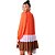 Vestido Curto Lança Perfume Color Block Laranja Feminino - Imagem 2