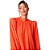 Vestido Curto Lança Perfume Color Block Laranja Feminino - Imagem 3