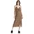 Vestido Myft Super Midi Marrom Feminino - Imagem 1