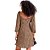 Vestido Myft Curto Marrom Feminino - Imagem 2
