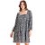 Vestido Myft Curto Floral Preto Feminino - Imagem 1
