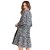 Vestido Myft Curto Floral Preto Feminino - Imagem 2
